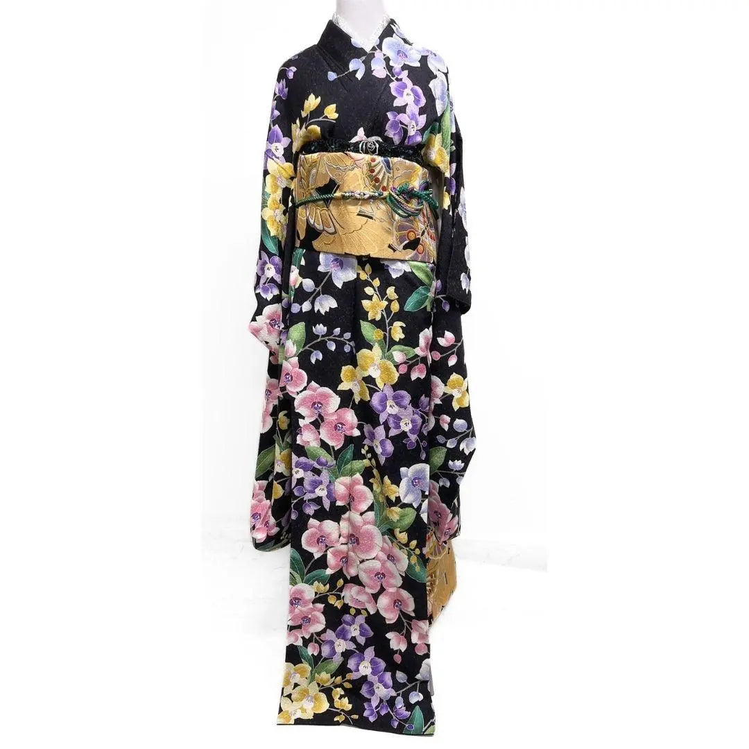 Golden Kinai Phalaenopsis [Juego de kimono de 6 piezas] Kimono Kimono Kimono Kimono 123A P