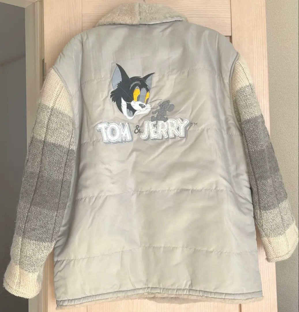 ICEBERG Tom & Jerry Mouton x Knit Coat Tom Jerry | ICEBERG アイスバーグ トム&ジェリー ムートン×ニットコート　トムジェリ