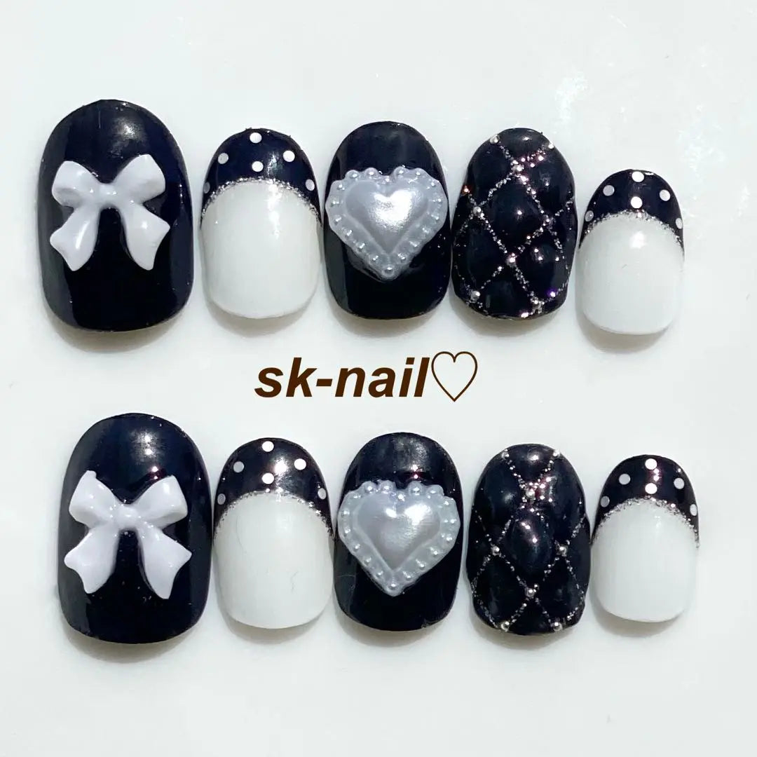 Monotone dot quilting simple mass-produced Korean Wanhong landmine nail