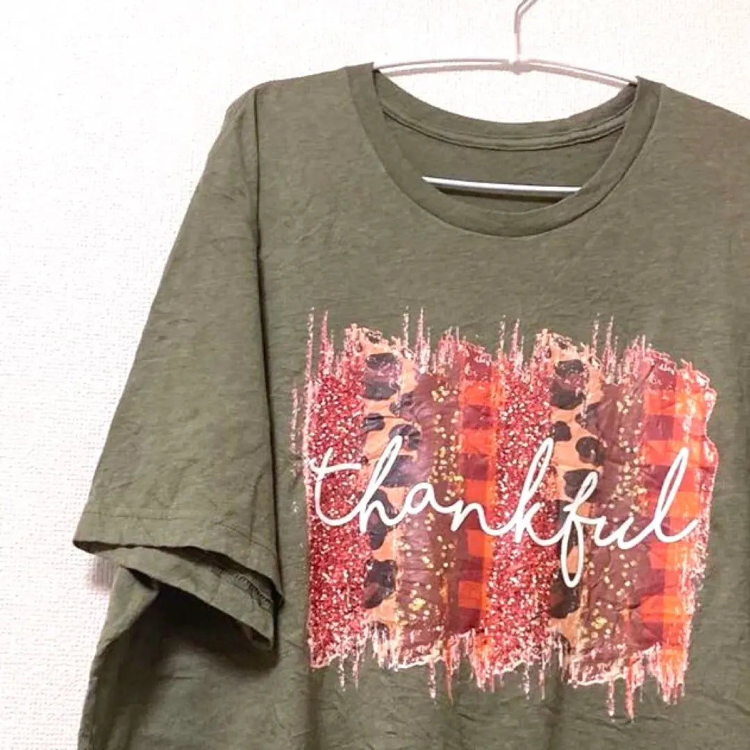 Thankful Vintage Green old clothes men's T -shirt