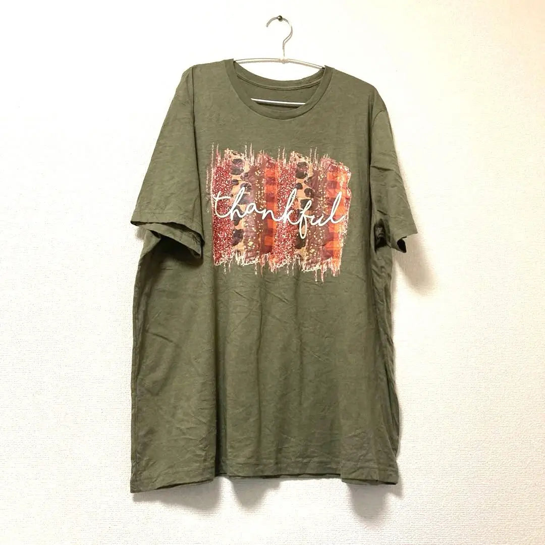 Thankful Vintage Green old clothes men's T -shirt