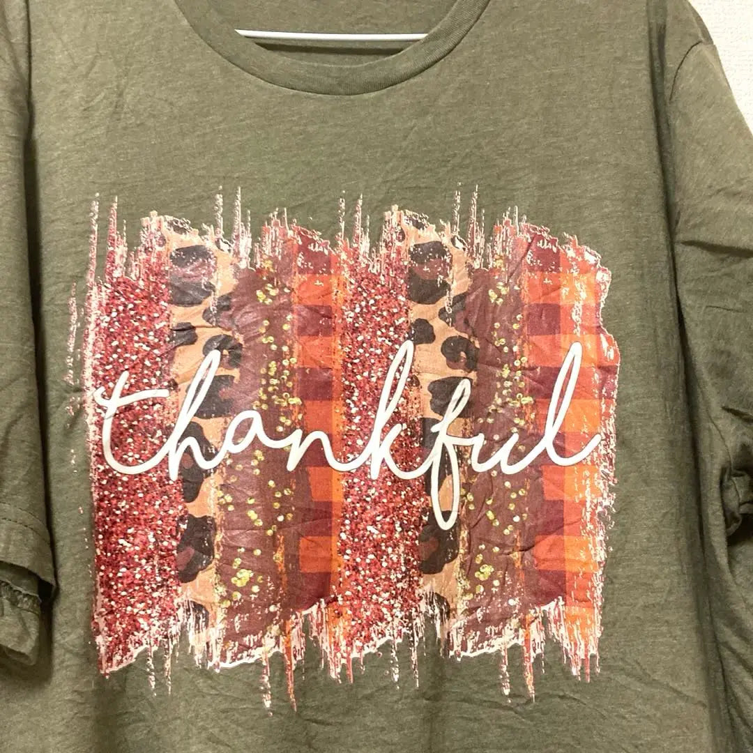 Thankful Vintage Green old clothes men's T -shirt