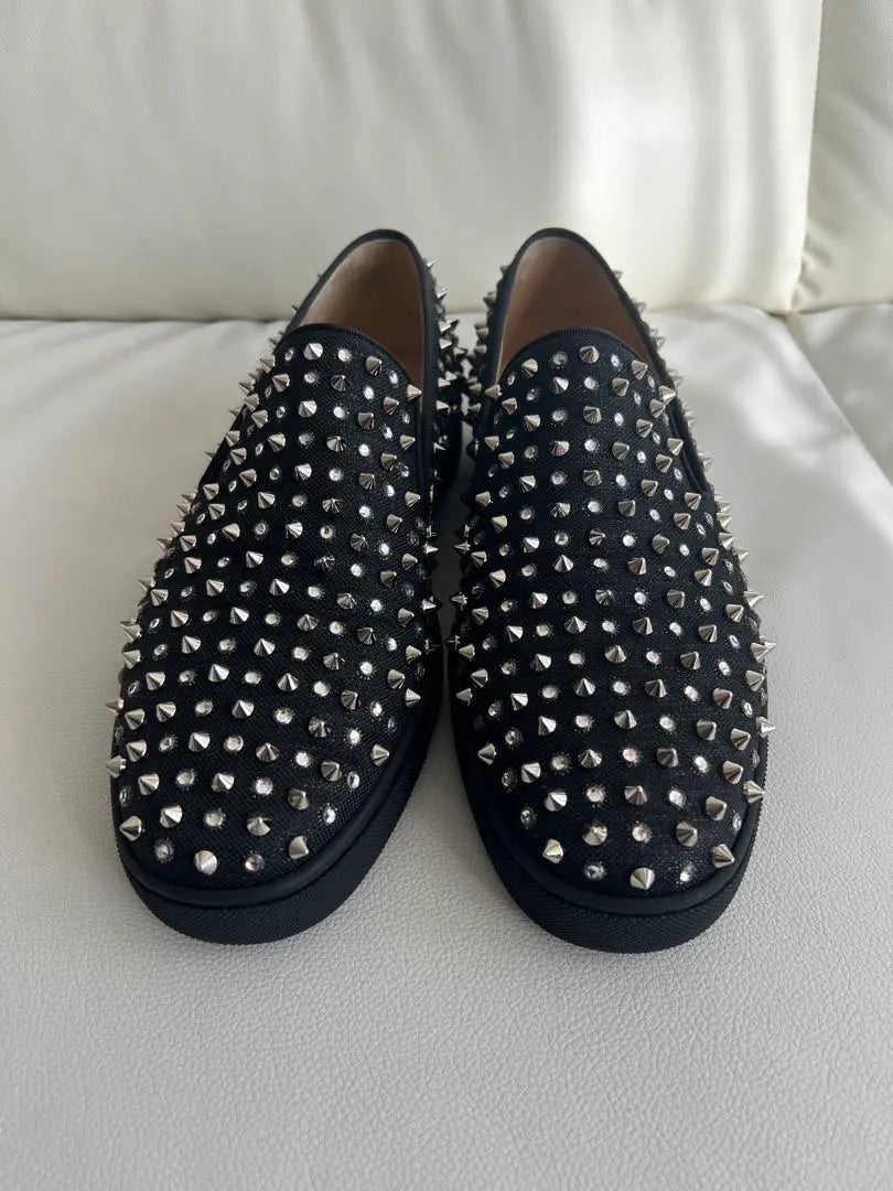 Christian Louboutin Studs Black Slip-ons