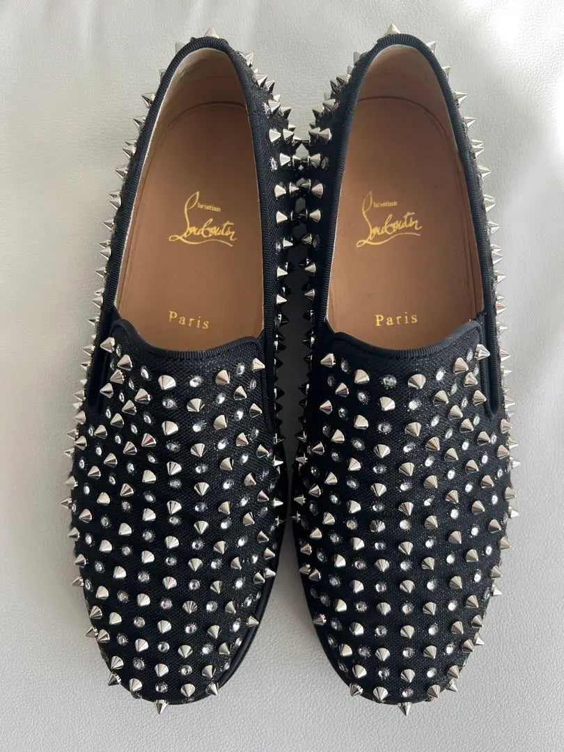 Christian Louboutin Studs Black Slip-ons