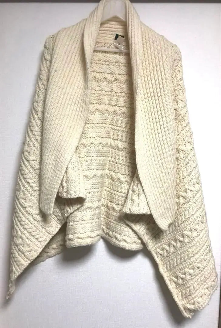 WARREN SCOTT Made in England Wool Vintage Knit Stole Large Size | WARREN SCOTT イギリス製　ウール　ヴィンテージニット　ストール　大判