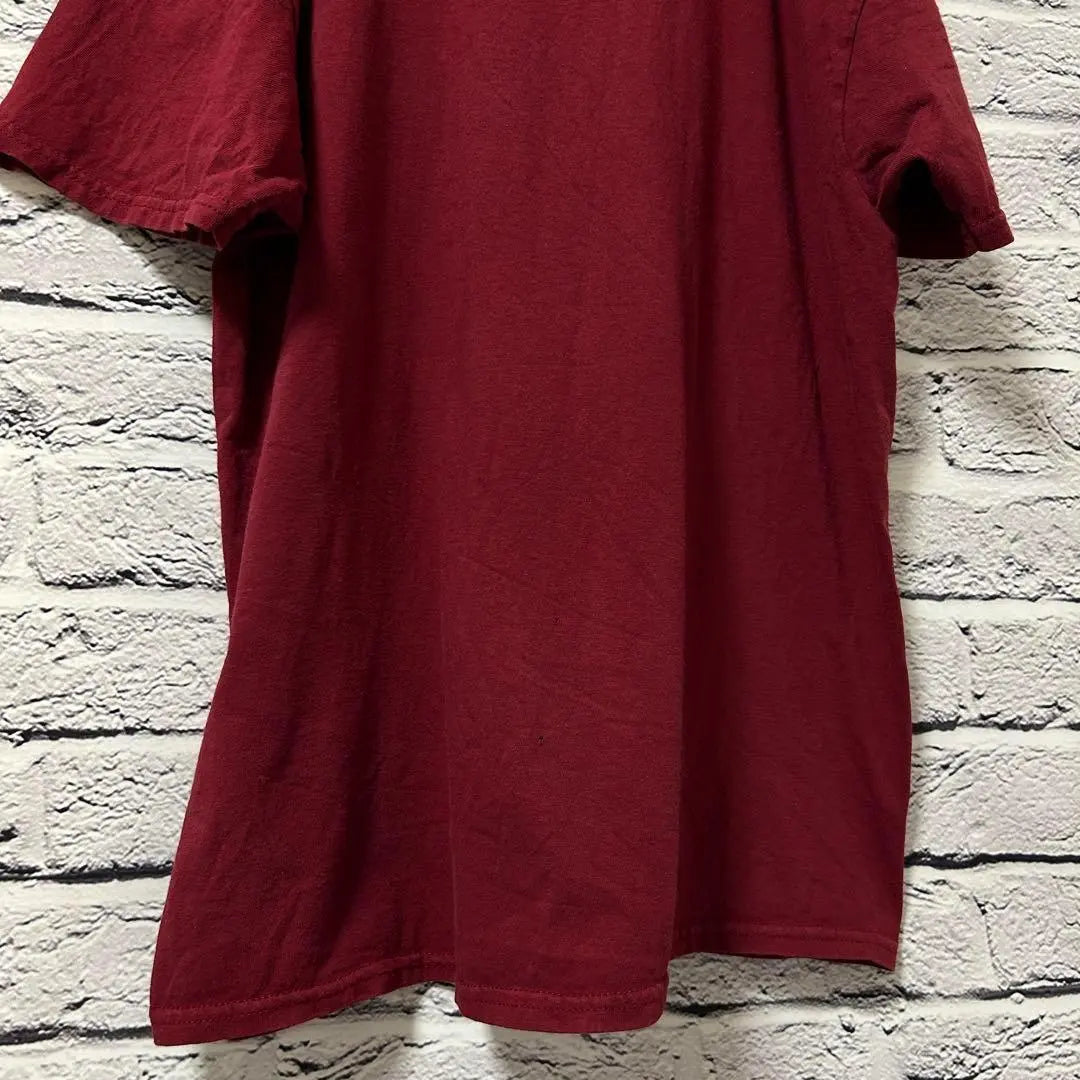 [Hanes] Camiseta de manga corta Hanes para hombre y mujer, color rojo, de segunda mano