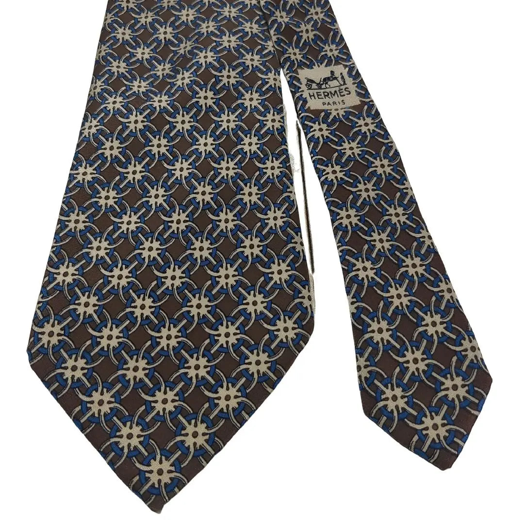 Hermes Tie HERMES High-quality Silk All-over pattern