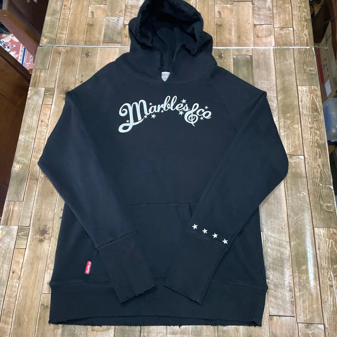 [¡Raro!] Sudadera con capucha vintage MARBLES &amp; CO negra XL