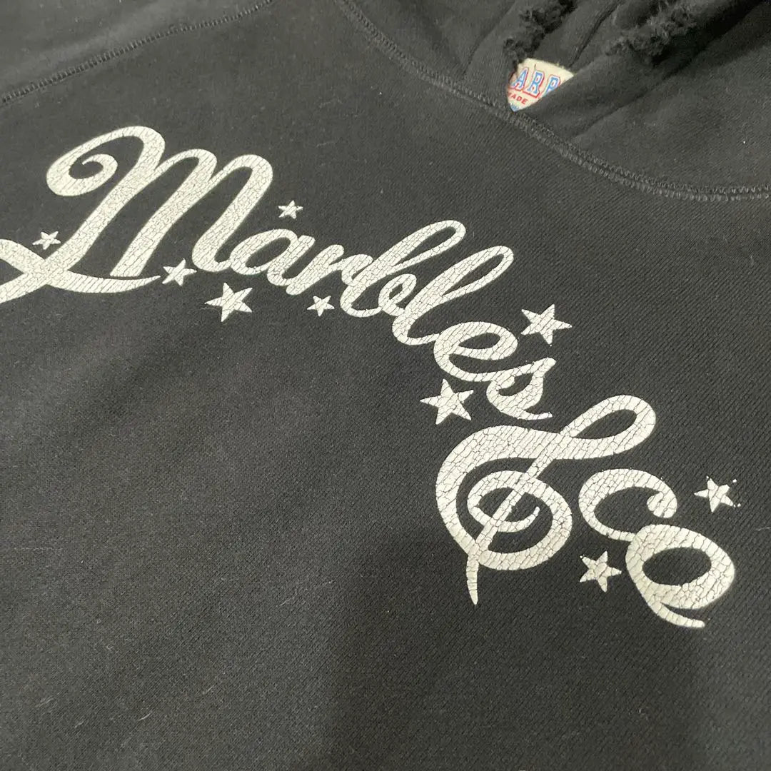 [¡Raro!] Sudadera con capucha vintage MARBLES &amp; CO negra XL