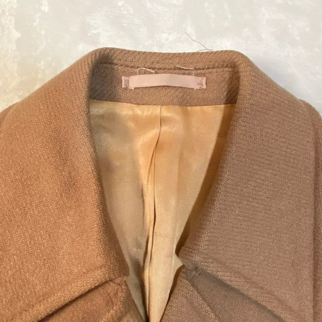 70S 80S French Work Peacort P Coat Wool Melton L