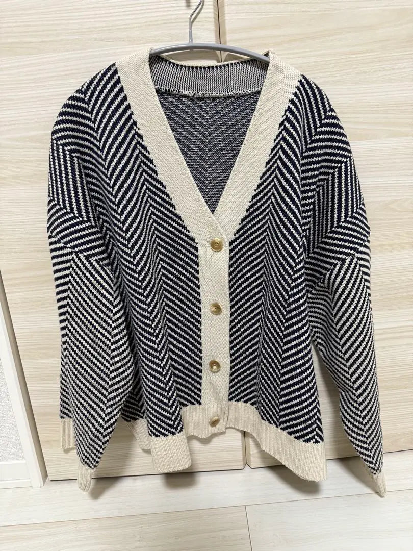 link Herringbone knit cardigan