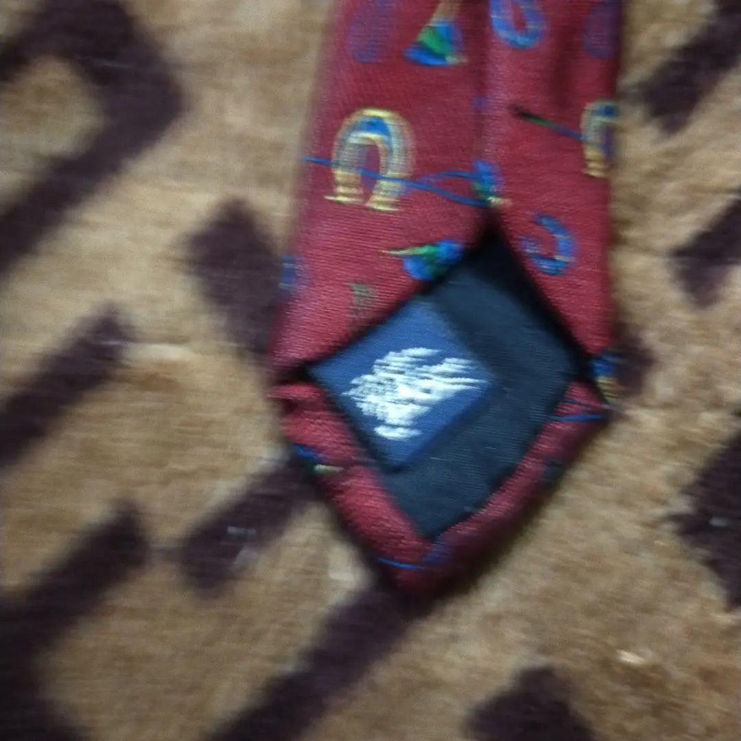 Burberrys Silk Tie Burgundy