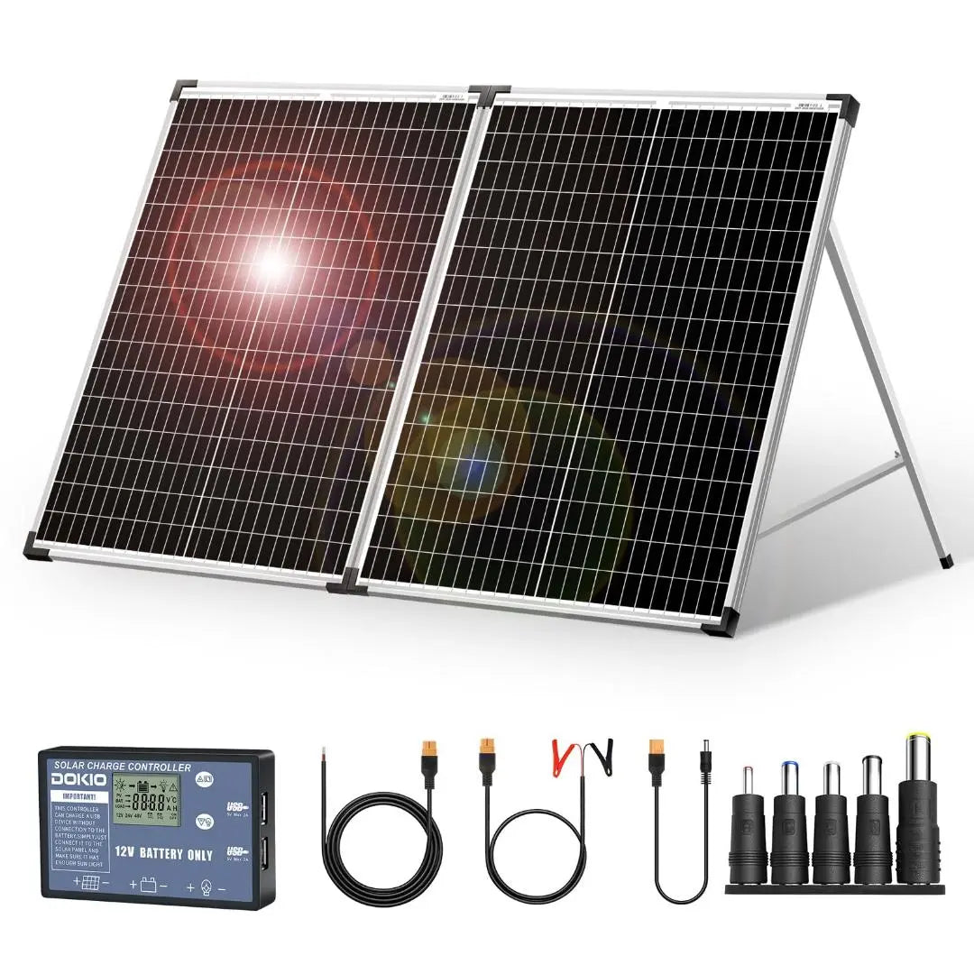 100w foldable car solar panel portable power charging compatible