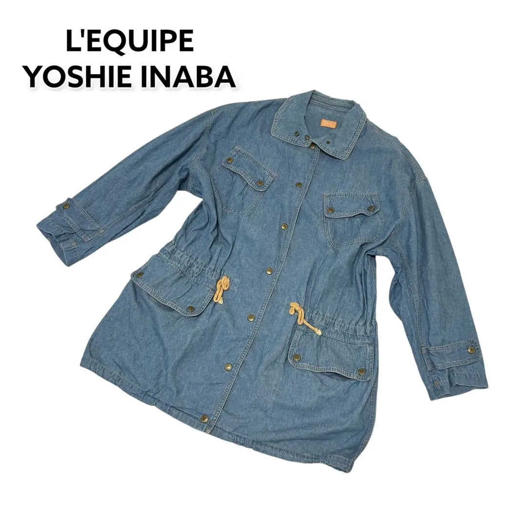 Requip Inaba Yoshie Denim Jacket Outerwear Long Sleeve Blouson Coat