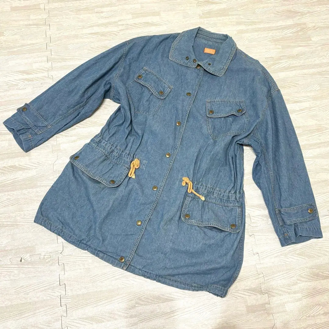 Requip Inaba Yoshie Denim Jacket Outerwear Long Sleeve Blouson Coat