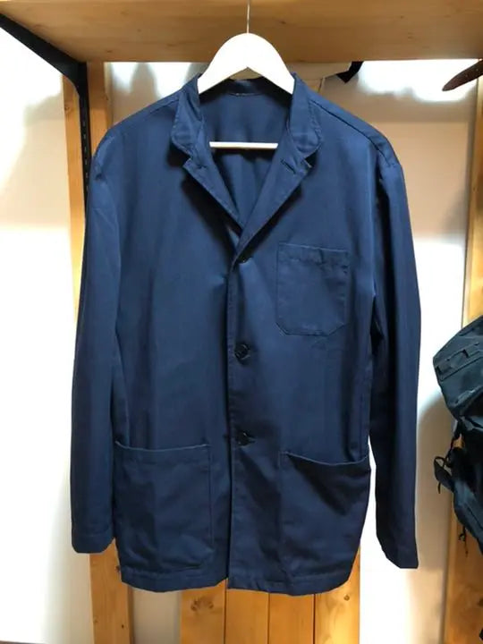 euro vintage work jacket railroad postman