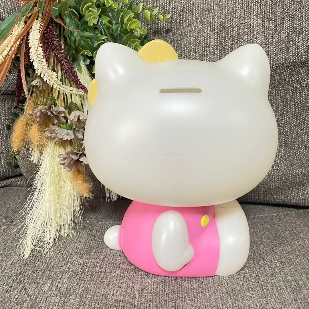 Sanrio Hello Kitty Large Piggy Box Gal Leopard Leopard Rare Rare Rare | サンリオ　ハローキティ 大きな貯金箱　ギャル　レオパード　豹柄　レア　希少