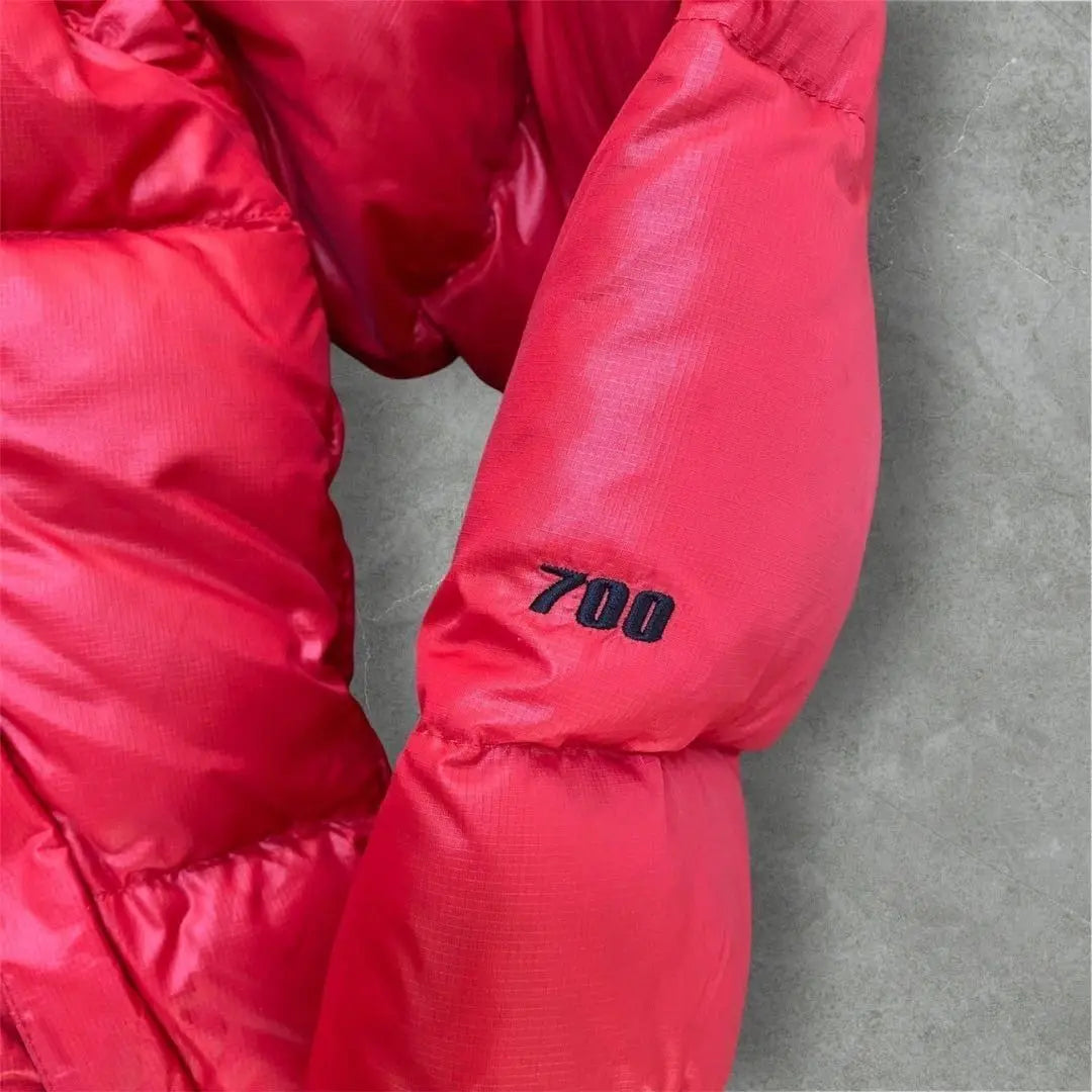 Special price ✨ North Face Nupushi Down Jacket Men's S Red Center Logo