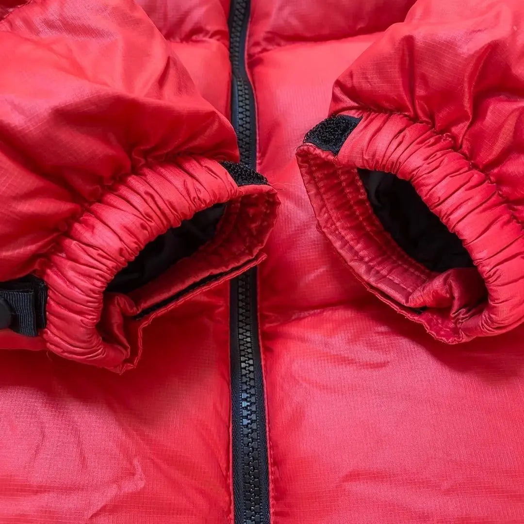 Special price ✨ North Face Nupushi Down Jacket Men's S Red Center Logo