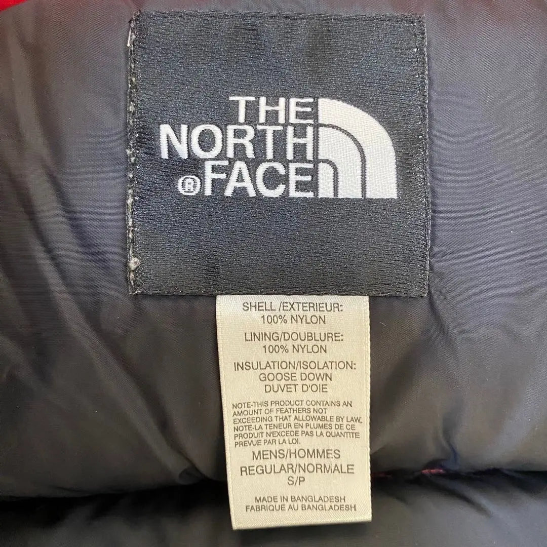 Special price ✨ North Face Nupushi Down Jacket Men's S Red Center Logo