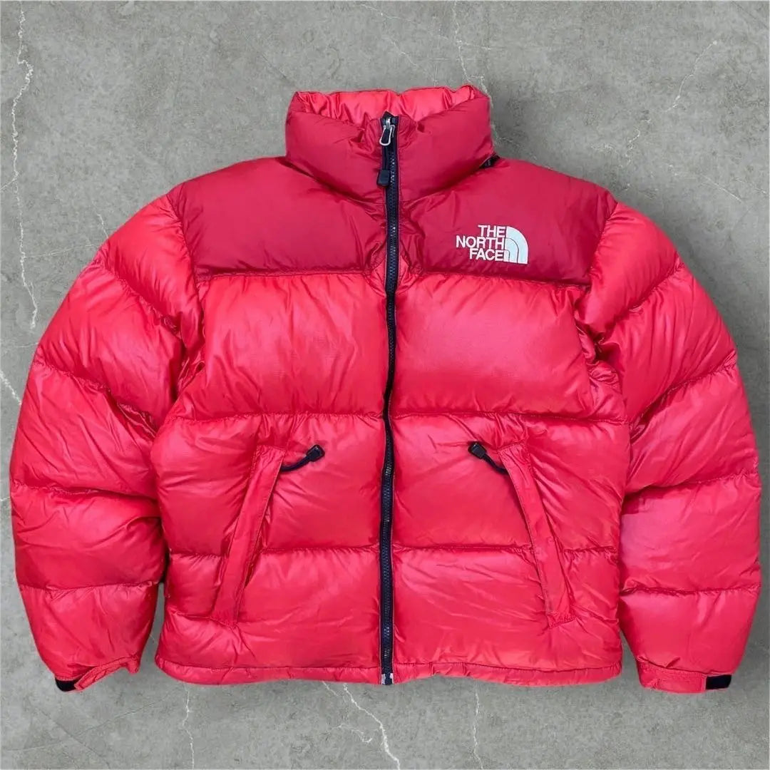 Special price ✨ North Face Nupushi Down Jacket Men's S Red Center Logo