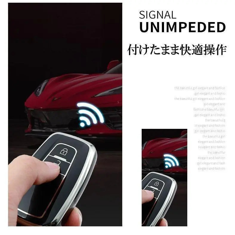 ◆Toyota Smart Key Case TPU Key Cover RAV4 White 2 Button