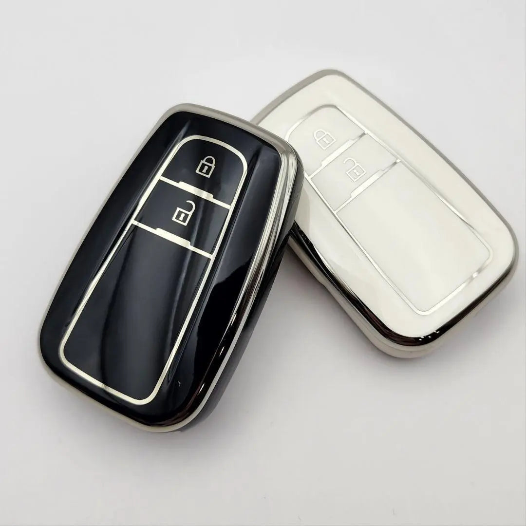 ◆Toyota Smart Key Case TPU Key Cover RAV4 White 2 Button