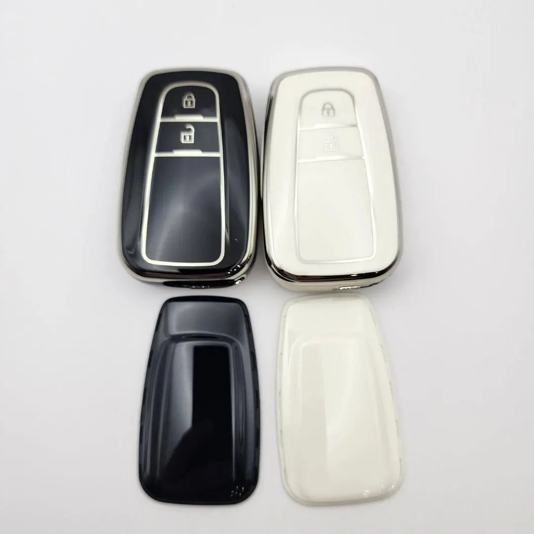 ◆Toyota Smart Key Case TPU Key Cover RAV4 White 2 Button