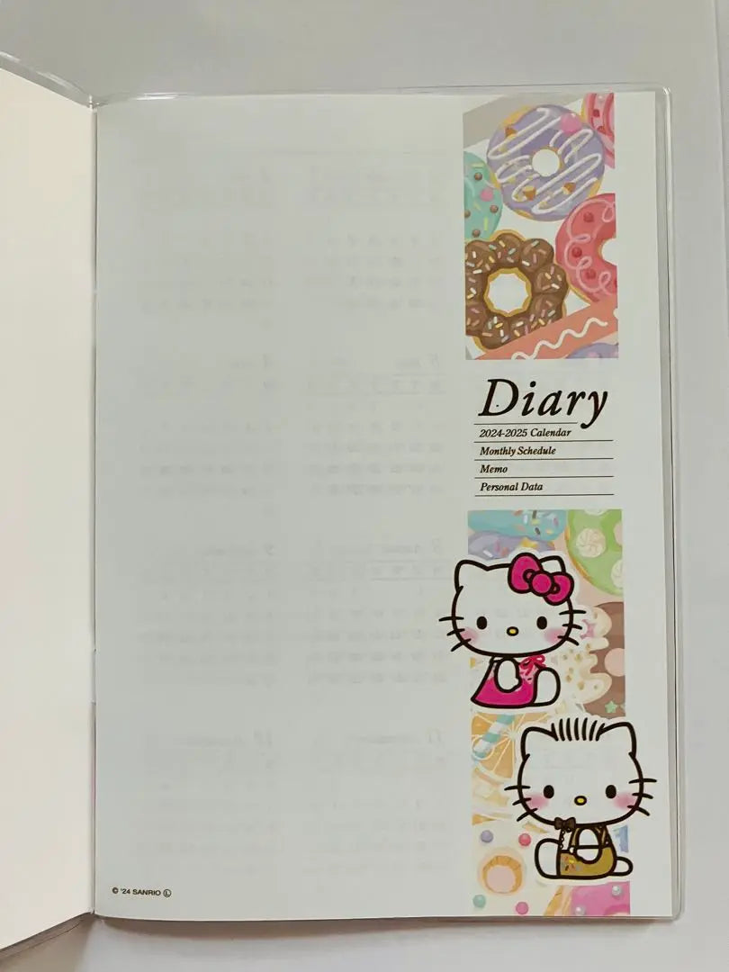 Hello Kitty 2025 Schedule Book B6 Size Notebook Daniel Sanrio