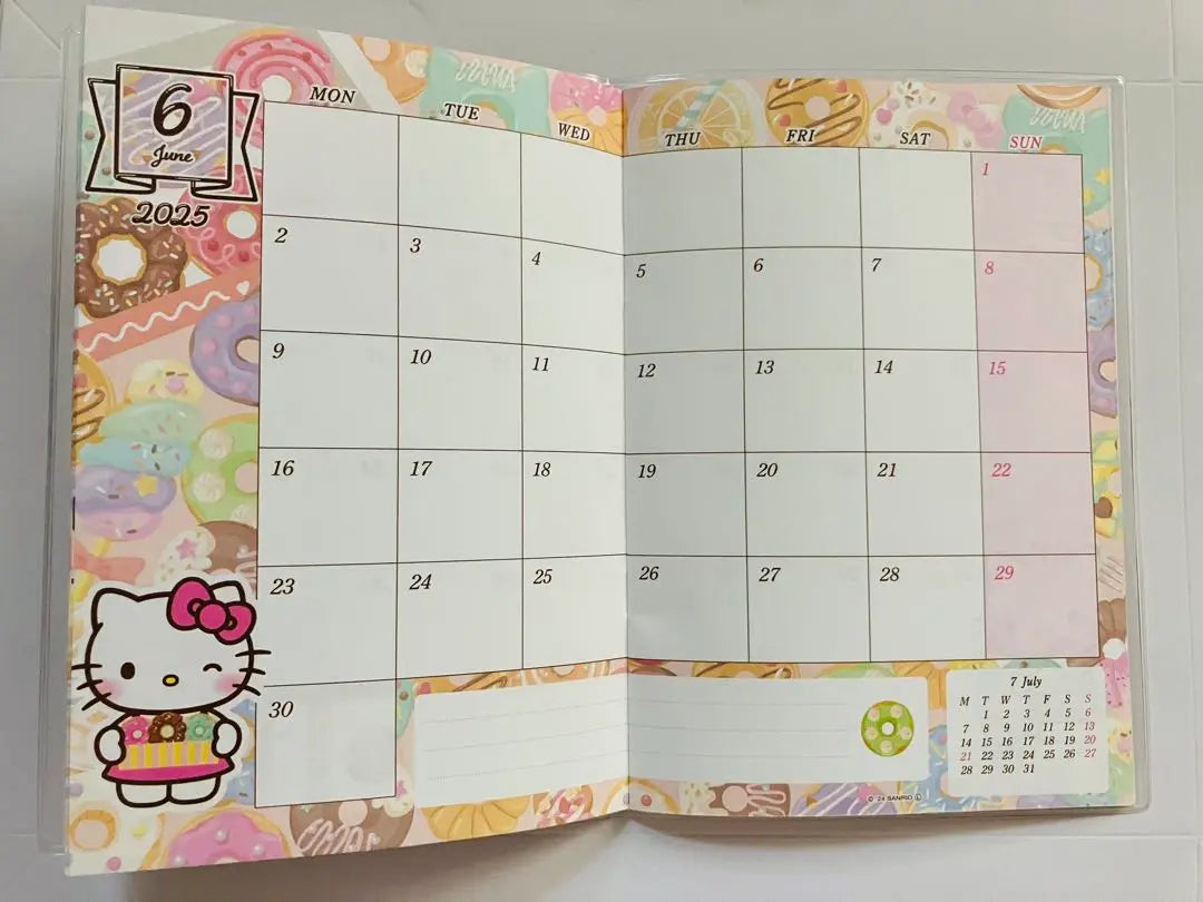 Hello Kitty 2025 Schedule Book B6 Size Notebook Daniel Sanrio