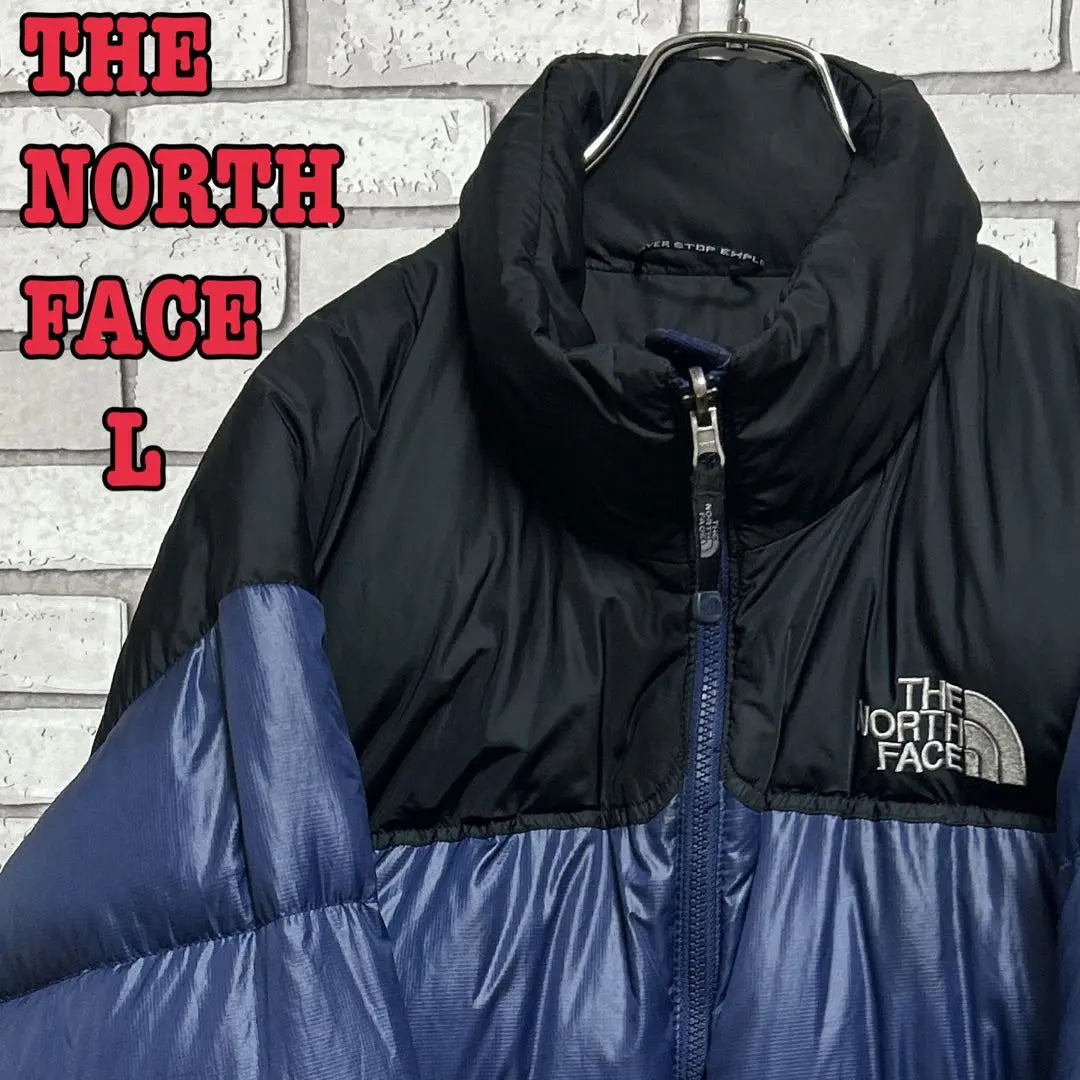 THE NORTH FACE☆Chaqueta de plumas 700 Fill Nubushi L Negro/Azul