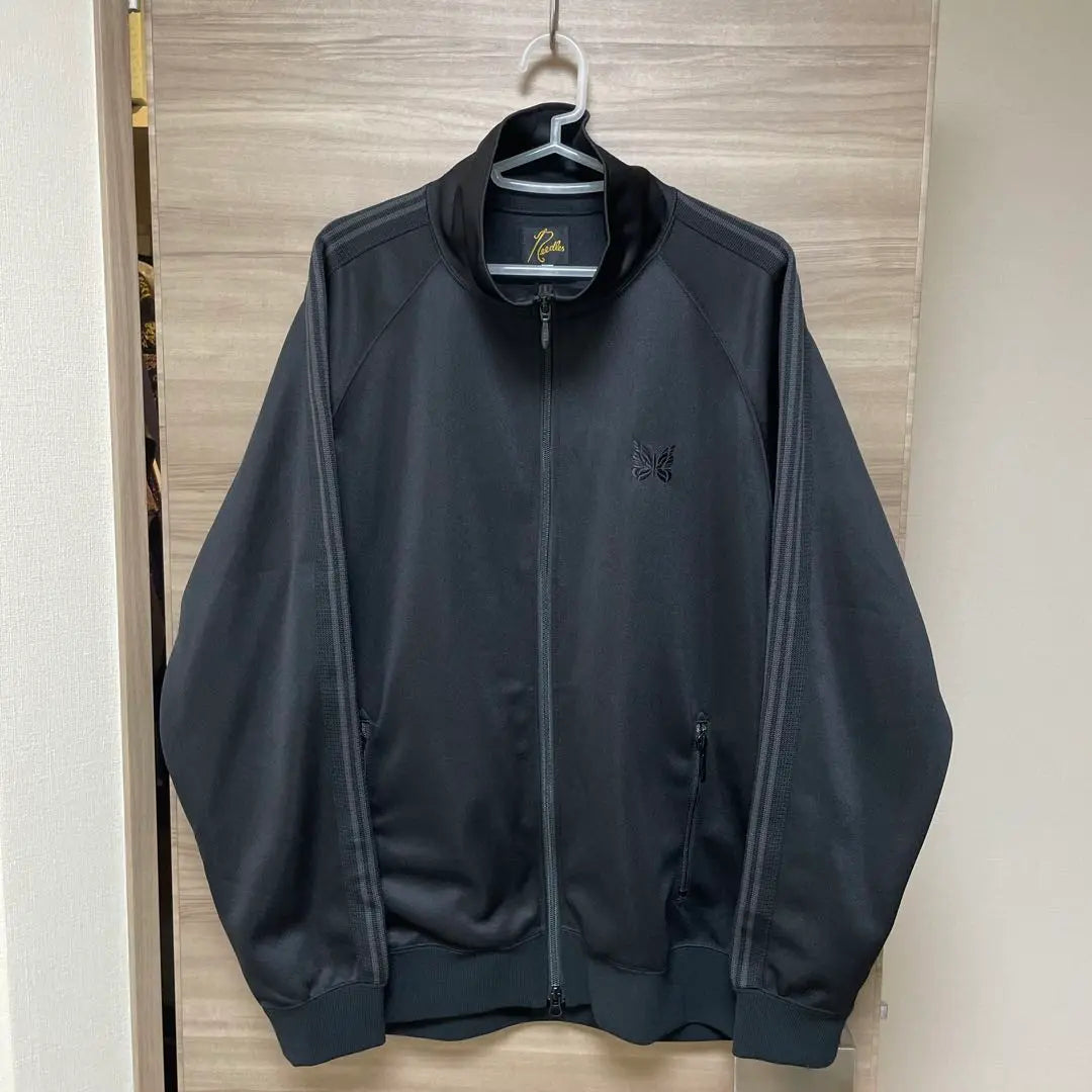 NEEDLES Track Jacket Black Gray Track Pants