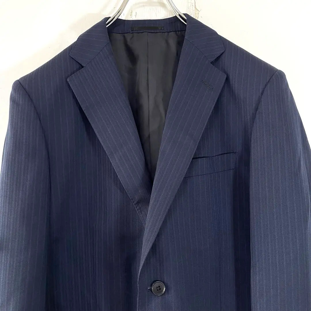 STUART KENT [A B4] Striped Tailored Jacket Navy