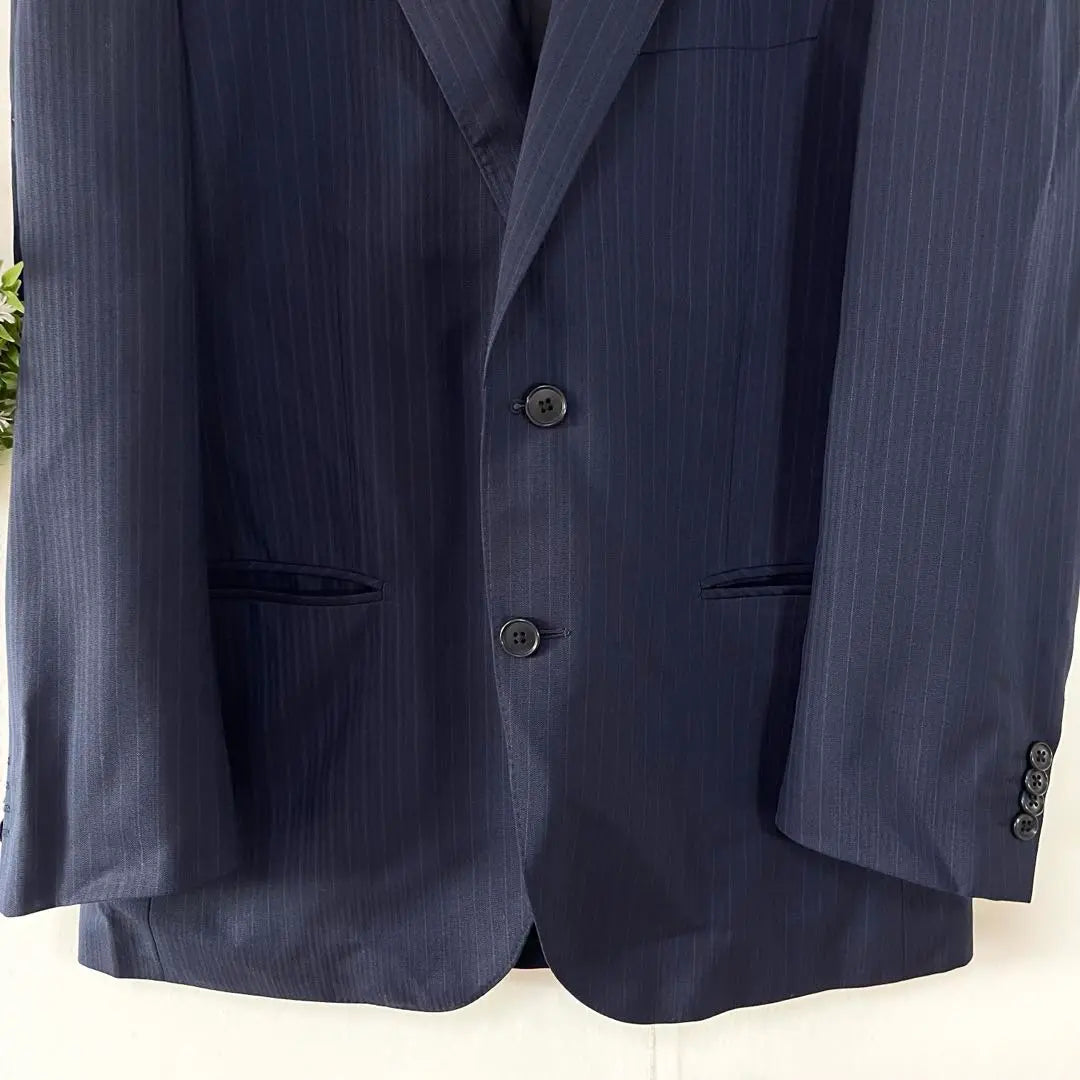 STUART KENT [A B4] Striped Tailored Jacket Navy