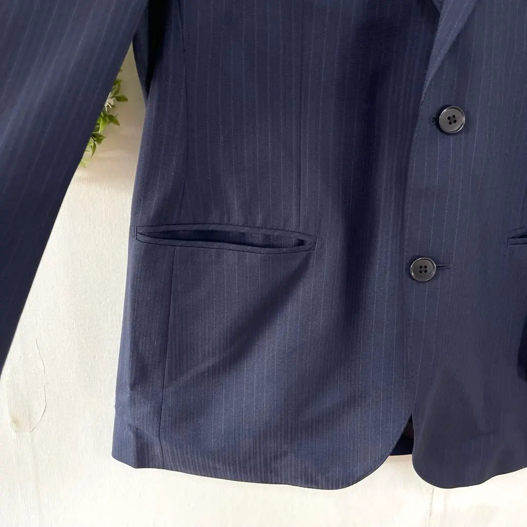 STUART KENT [A B4] Striped Tailored Jacket Navy