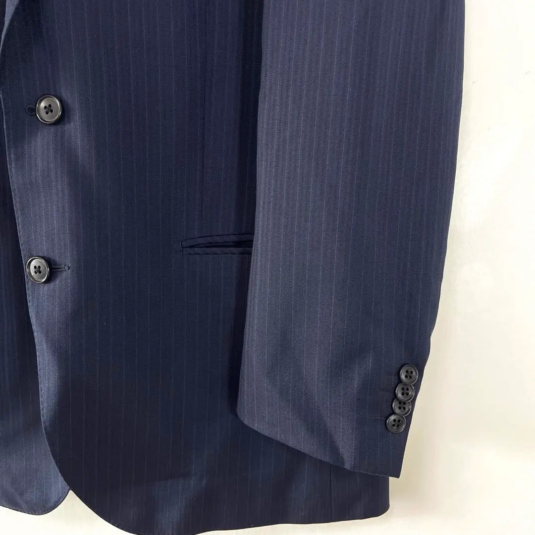 STUART KENT [A B4] Striped Tailored Jacket Navy