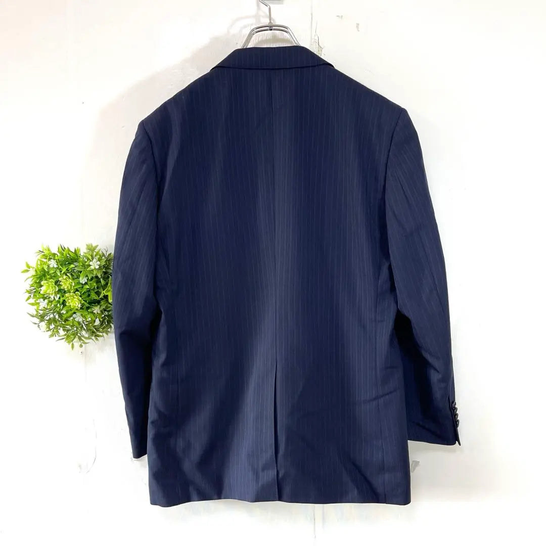 STUART KENT [A B4] Striped Tailored Jacket Navy