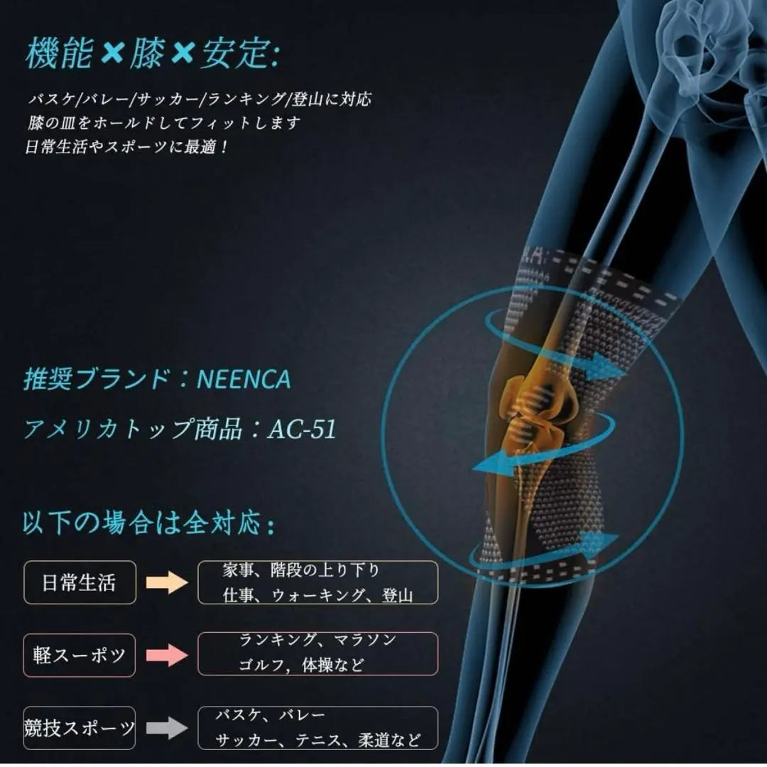 ◎Soporte de rodilla para menisco deportivo talla 2 piezas