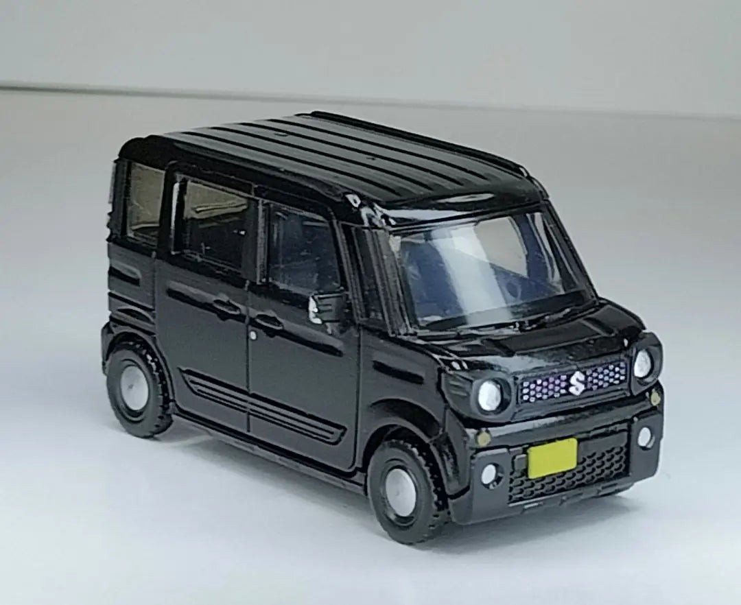 Gacha Toys Cabin 1/64 "Suzuki Spacia Gear" Black Opened Item