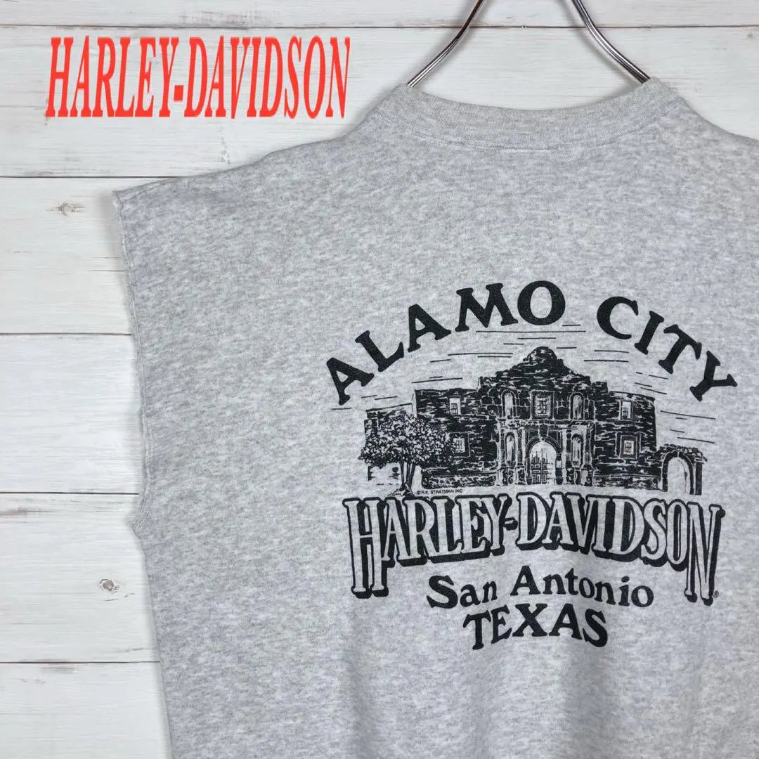 [Harley Davidson] Sudadera sin mangas ☆ Gris ☆ XL ☆ Texas