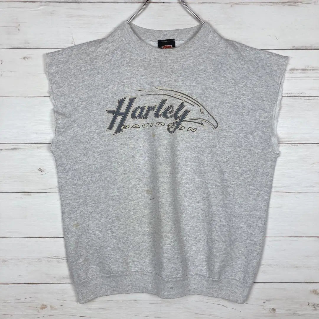 [Harley Davidson] Sudadera sin mangas ☆ Gris ☆ XL ☆ Texas