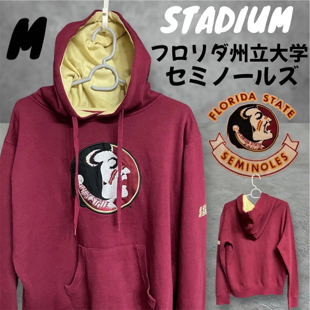 ★Embroidered logo★[M size] Stadium Florida State University Seminoles Parka