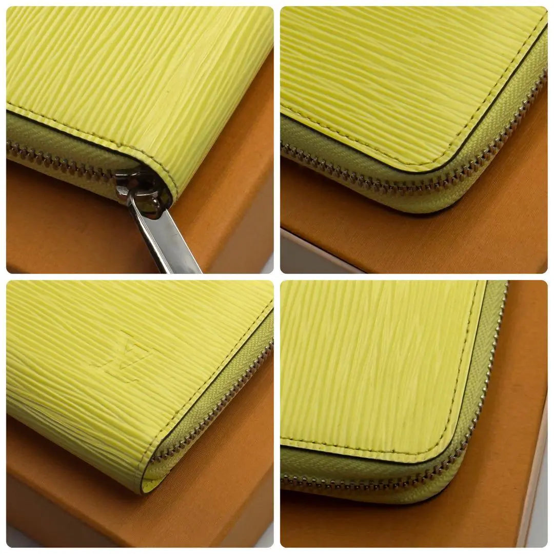 Louis Vuitton [Limited current, top-quality, beautiful item] Epi Yellow Zippy Wallet Long Wallet