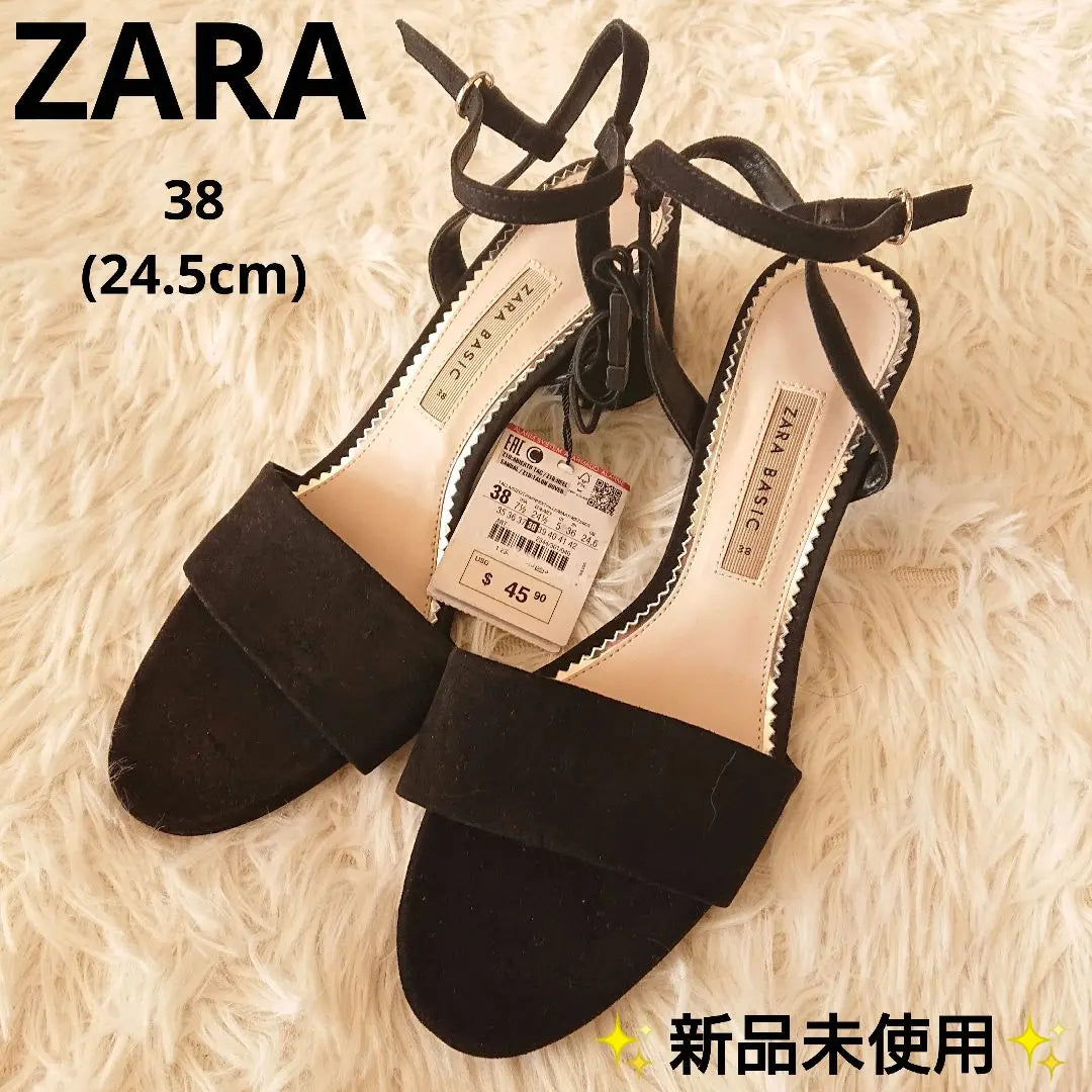 Brand new and unused ✨ZARA✨Pumps Black Suede 38 24.5cm