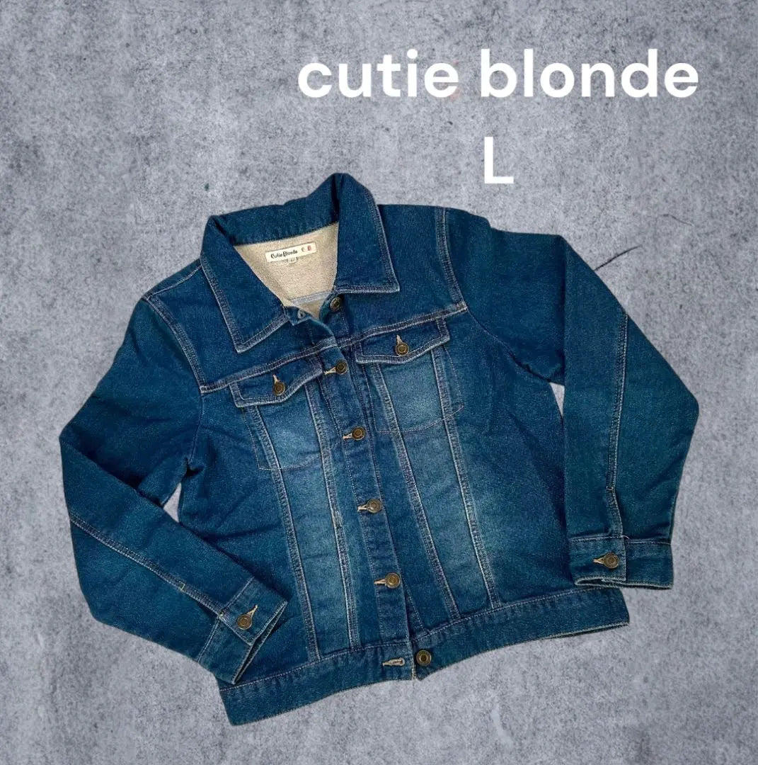 Cutie Blonde Cutieblonde Denim Jacket L