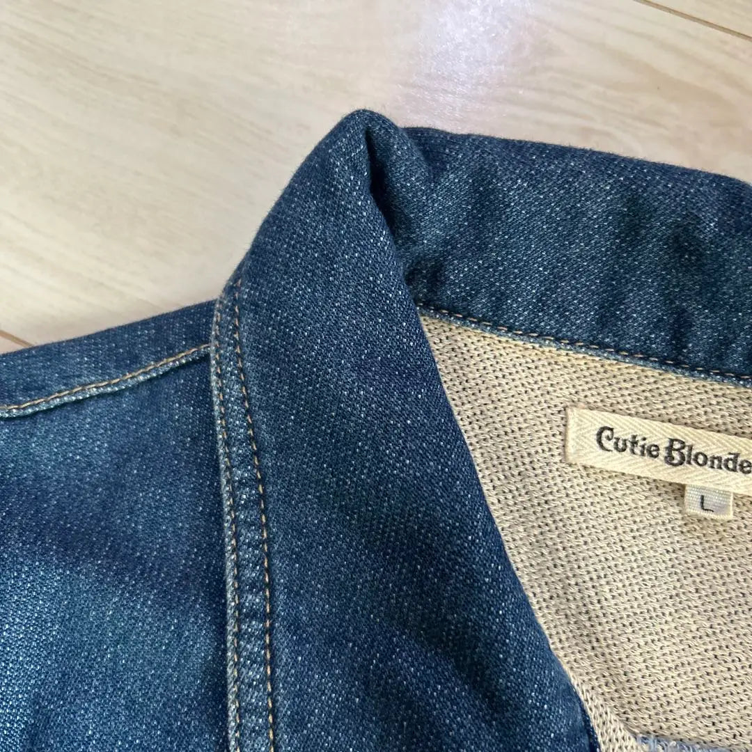 Cutie Blonde Cutieblonde Denim Jacket L