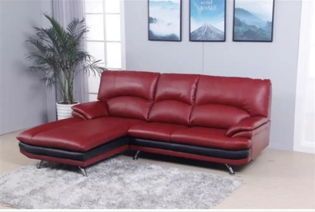 Nitori Couch Sofa Red 237cm | ニトリ カウチソファ 赤 237cm