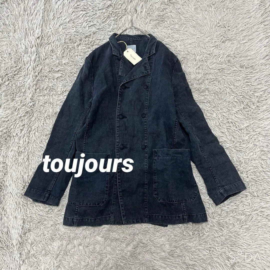 3672 [toujours] Linen Jacket (M) 100% Linen Casual Double