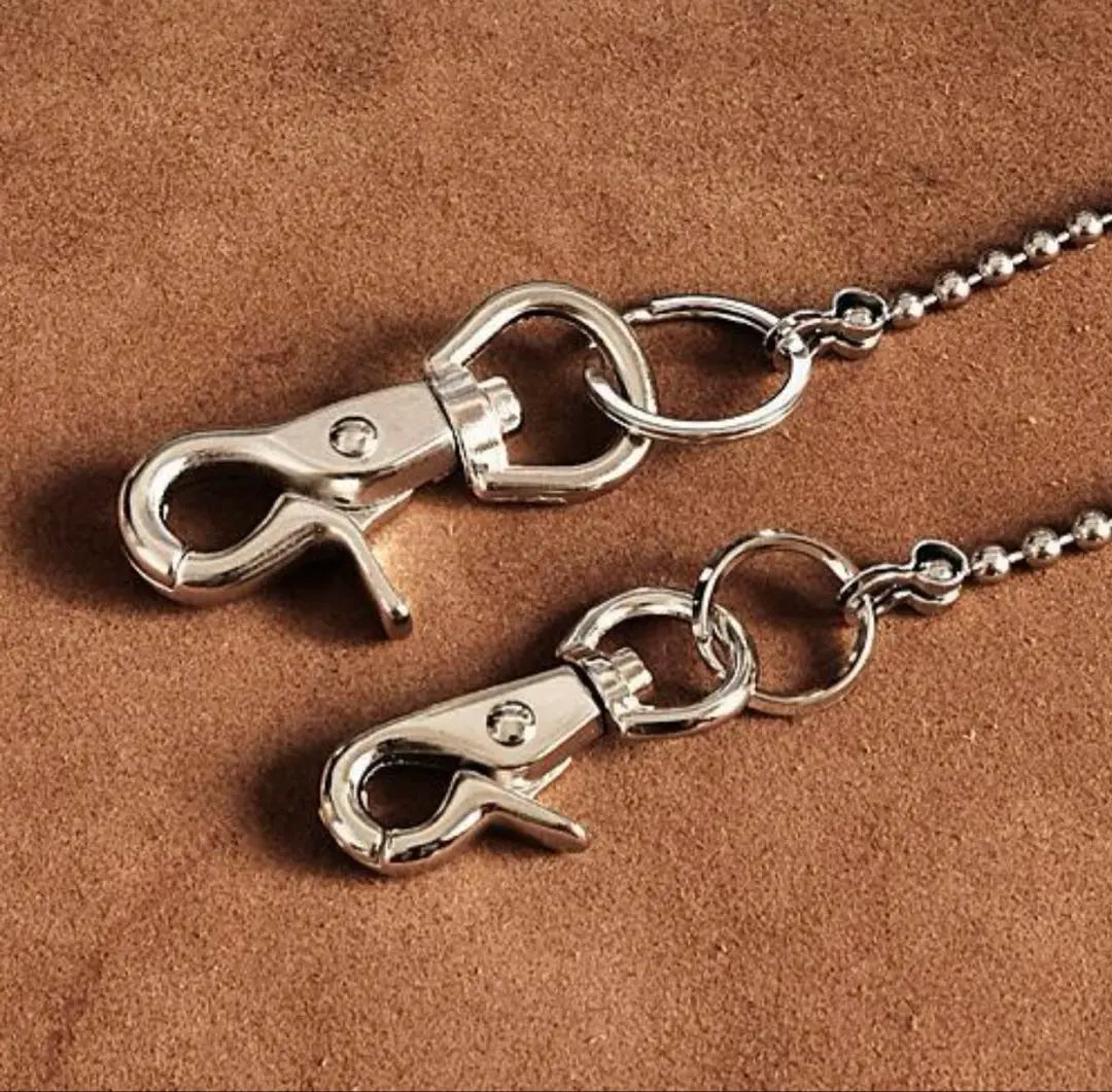 Long 50cm Ball Chain Wallet Rope Silver (Both Ends)