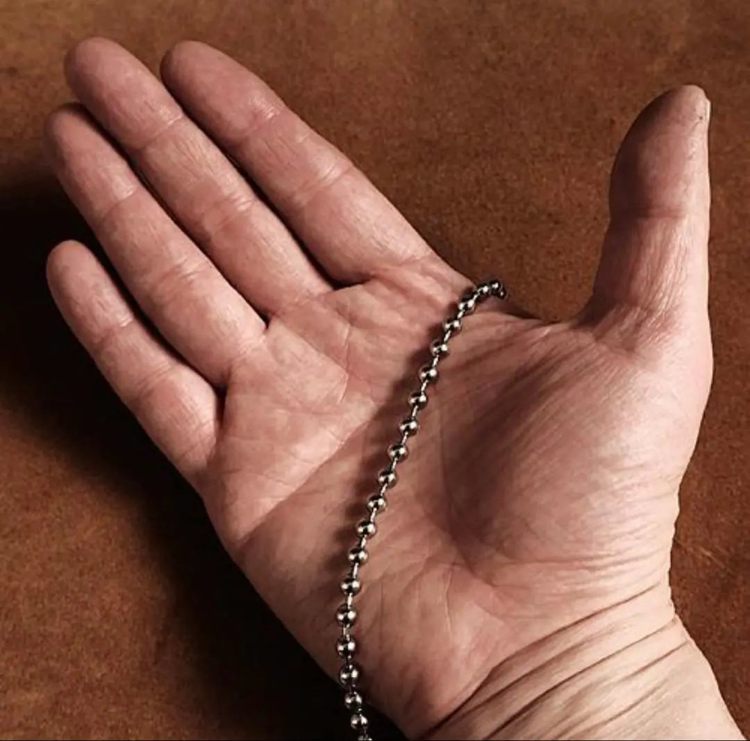 Long 50cm Ball Chain Wallet Rope Silver (Both Ends)